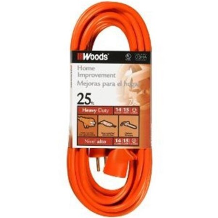 Southwire Woods Wire 860-625 25 ft. 14-3 Sjtw-A Orangeextension C 860-625
